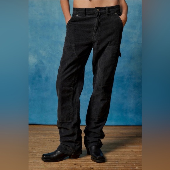 NWT BDG Black Corduroy Carpenter Pants - Picture 2 of 7